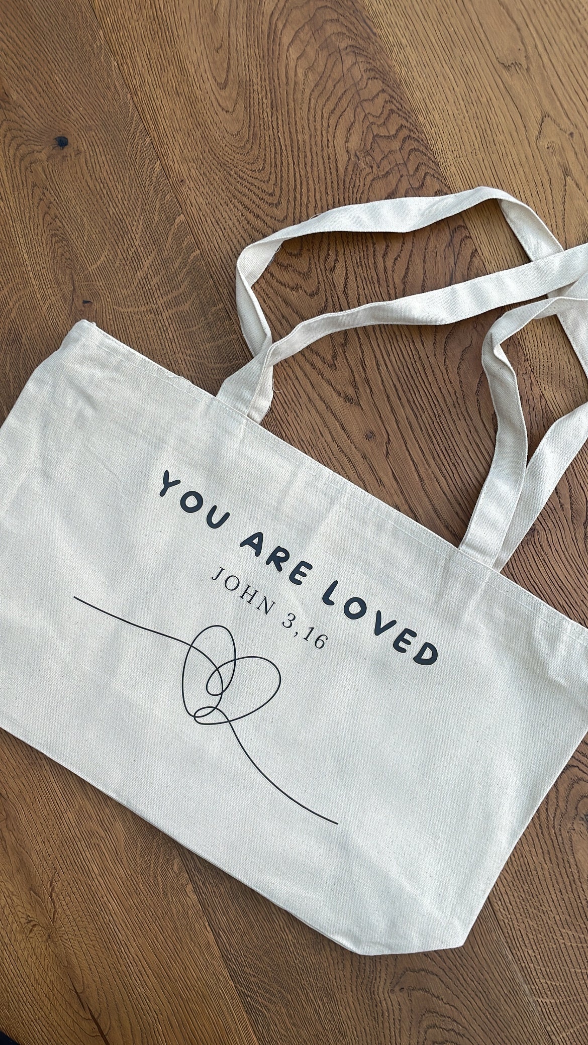 Baumwolltasche mit Reissverschluss